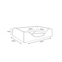 Ver imagem 4 de Cama Caminha para Pet Berço para Cachorro e Gato Veludo Azul Turquesa Bz Home Decor