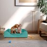 Cama Caminha para Pet Berço para Cachorro e Gato Veludo Azul Turquesa Bz Home Decor - 3