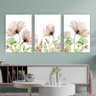 Quadros Tela Composição Flores Do Campo No Chassi 3X 63X42Cm - 1