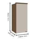 Ver imagem 3 de Modulado Aéreo 01 Porta 110cm Altura Setiba - Móveis Rimo