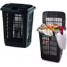 Cesto de Roupa Lavanderia Organizador de Brinquedo 60 Litros Preto - 1
