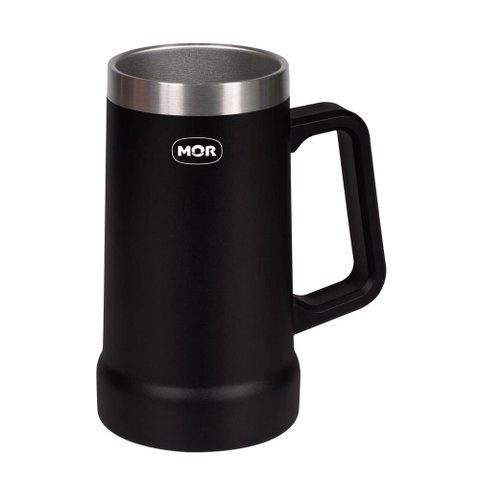 Caneca Térmica de Cerveja 500ml Preta Mor