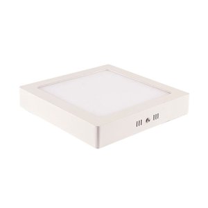 Painel Led Tech Slim Blumenau 18w Sobrepor Aluminio Quadrado 212mm Bivolt Branco 4100k