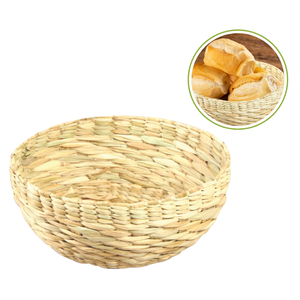 Cuia Palha de Taboa Rustico Vaso Flor Organizador