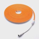 Ver imagem 2 de Fita Led Mangueira Neon 5 Mts Iluminação Silicone Flexível Corte 2.5 Cm - Laranja