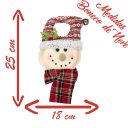 Ver imagem 2 de Decoração Enfeite Natal Boneco Neve Vermelho Árvore de Natal 25cm