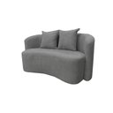 Ver imagem 4 de Sofá Decorativo Montreal 150cm Orgânico Linho Cinza