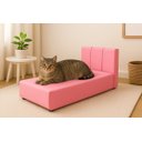 Ver imagem 2 de Cama Pet Luxo com Encosto - Sofá para Cachorro Pequeno ou Gato Confortável e Elegante:rosa