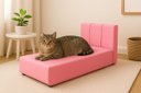Ver imagem 2 de Cama Pet Luxo com Encosto - Sofá para Cachorro Pequeno ou Gato Confortável e Elegante:rosa
