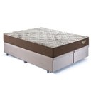Ver imagem 2 de Base Box Baú Bipartido Casal 138x188 Suede  com Colchão Relax Adorabile Molas Ensacadas
