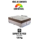 Ver mais imagens de Base Box Baú Bipartido Casal 138x188 Suede  com Colchão Relax Adorabile Molas Ensacadas