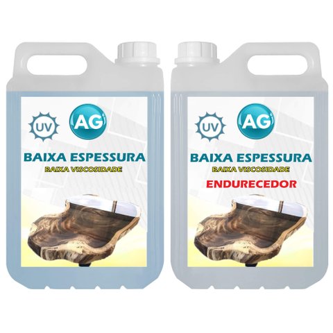 Resina Epoxi Baixa Espessura Baixa Viscosidade Ag 500g