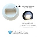Ver imagem 4 de Balizador de Embutir Parede Redondo Branco Led Escada Lup90