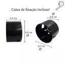 Ver imagem 6 de Balizador de Embutir Parede Redondo Branco Led Escada Lup90