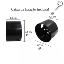 Balizador de Embutir Parede Redondo Branco Led Escada Lup90 - 6