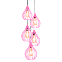 Ver imagem 2 de Luminária Teto Lustre pendente balcão cozinha sala 5 chile:Rosa