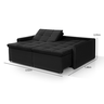 Sofa Cama Arizona Confort Versátil Retrátil Rodizios - 5