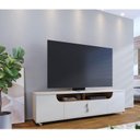 Ver imagem 1 de Rack Bancada Ambiente Santorini Off White Matte Freijó – Colibri