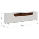 Ver imagem 7 de Rack Bancada Ambiente Santorini Off White Matte Freijó – Colibri