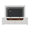 Ver imagem 3 de Rack Bancada Ambiente Santorini Off White Matte Freijó – Colibri