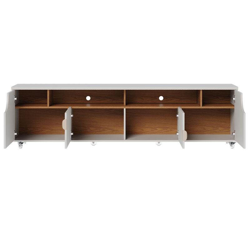 Rack Bancada Ambiente Santorini Off White Matte Freijó – Colibri - 2