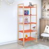 Estante Infantil Multiuso Colorê Laranja Alta 64x150 - 1