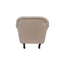 Ver imagem 6 de Poltrona Decorativa Dália Suede Bege Pés Madeira Mz Decor
