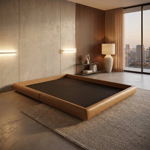Base Cama King 193 Montessoriana Oriental Tatame Japonesa Premiun Luxo Designe Exclusivo Reforçada e