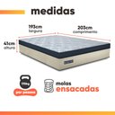 Ver imagem 6 de Cama Box Colchão King Gazin Royal Blue Premium Molas Ensacadas 193x203x72cm