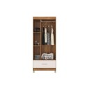 Ver imagem 4 de Guarda Roupa Solteiro 3 Portas e 1 Gaveta Prince Cafe Touch - Demóbile