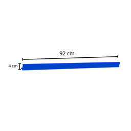 Kit 50 Porta Etiquetas para Bandeja Gôndolas 92 cm Azul - 3
