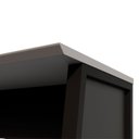 Ver imagem 7 de Mesa Escrivaninha Escritório com 150cm Industrial Tampo Chanfrado e Pés Metálicos F5 Office Cinza Sagrado Com Preto