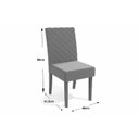 Ver imagem 2 de Kit 2 Cadeiras Sala Jantar 2CAD133 2 Un Freijó/Suede Caramelo - Kappesberg