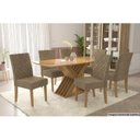 Ver imagem 3 de Kit 2 Cadeiras Sala Jantar 2CAD133 2 Un Freijó/Suede Caramelo - Kappesberg