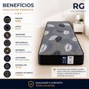 Ver mais imagens de Colchão Solteiro Espuma D20 Bordado 188x88x8cm Antialérgico