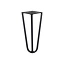 Ver imagem 4 de Kit 2 Pés de Metal 15 CM Hairpin Legs Mesas de Centro Puffs Preto Gran Belo Pés de Metal Hairpin Leg