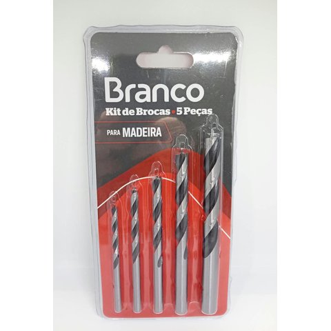 Kit 5 Brocas Madeira