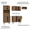 Ver imagem 5 de Armário de Cozinha Compacta 235cm Rustic Gourmet Madesa 02