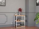 Ver imagem 1 de Mesa Apoio Estante P/ Livros Kappesberg Li004 Canela/branco
