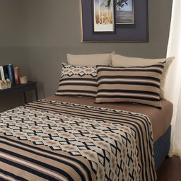 Jogo de Cama Queen Duplo 4 Peças Sultan Realce Premium Akira 2 - 1 Jogo de Cama Queen Duplo 4 Peças Sultan Realce Premium Akira 2 - 1