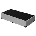 Ver imagem 5 de Cama Base Box Solteiro Super Confort Suede Cinza + Colchão Solteiro Super Confort D33 24x88x188