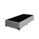 Ver imagem 4 de Cama Base Box Solteiro Super Confort Suede Cinza + Colchão Solteiro Super Confort D33 24x88x188