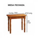 Ver imagem 5 de Mesa Dobrável Piratini Andreia Madeira 96cm Cor Mel