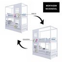 Ver imagem 5 de Treliche Infantil Casinha Reta com 02 Janelas Madeira Maciça Branco Megamobilia