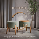 Ver imagem 1 de Puff Dual Verde 09 Carvalho Tampo Mdf Premium Sofisticado