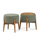 Ver imagem 6 de Puff Dual Verde 09 Carvalho Tampo Mdf Premium Sofisticado