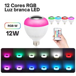 Lâmpada Bulb Led Musical Rgb Caixa de Som + Controle Remoto - 3