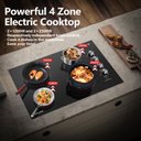 Ver imagem 3 de Amzchef Cooktop Elétrico Embutido 30" com 4 Zonas de Aquecimento (preto)