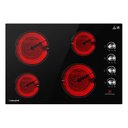 Ver imagem 1 de Amzchef Cooktop Elétrico Embutido 30" com 4 Zonas de Aquecimento (preto)