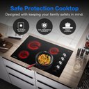 Ver imagem 5 de Amzchef Cooktop Elétrico Embutido 30" com 4 Zonas de Aquecimento (preto)